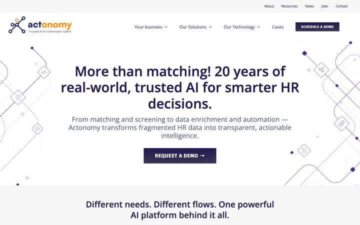 Website van Actonomy