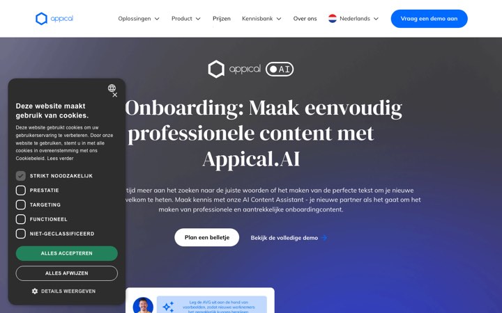 Website van Appical.AI