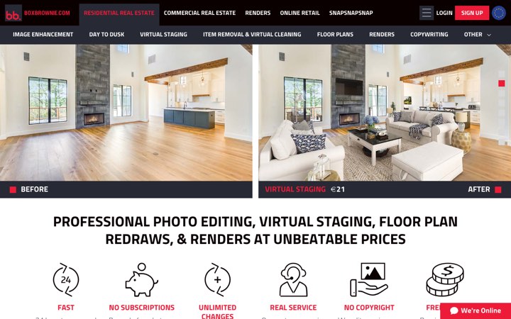 Website van BoxBrownie.com
