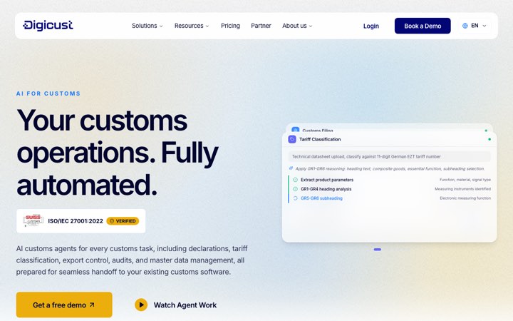 Website van Digicust