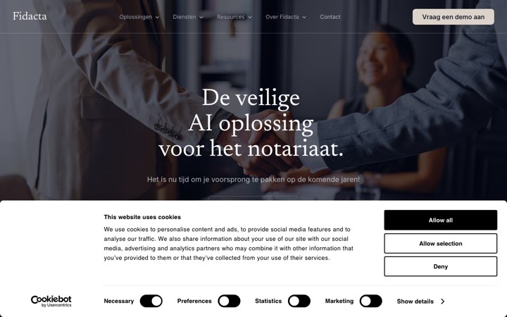 Website van Fidacta