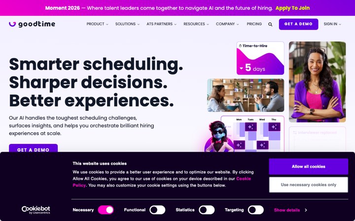 Website van GoodTime