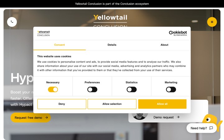 Website van Hypact Advisor