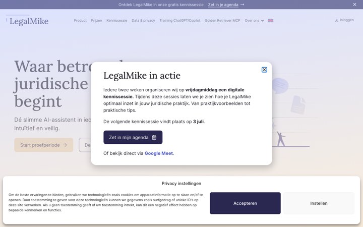 Website van LegalMike