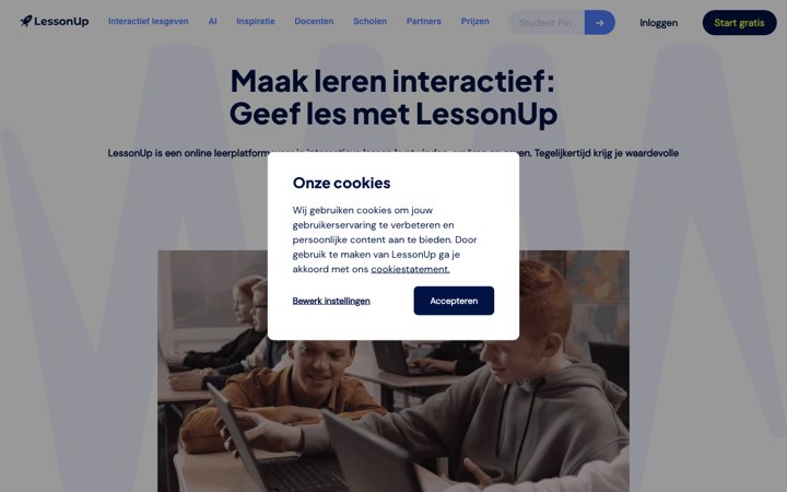 Website van LessonUp (Maia AI)