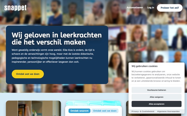 Website van Snappet