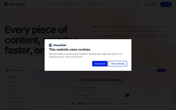 Website van StoryChief