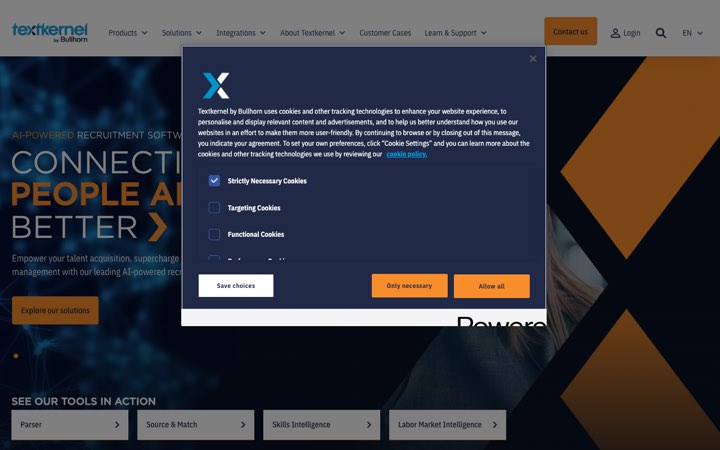 Website van Textkernel