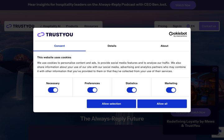 Website van TrustYou