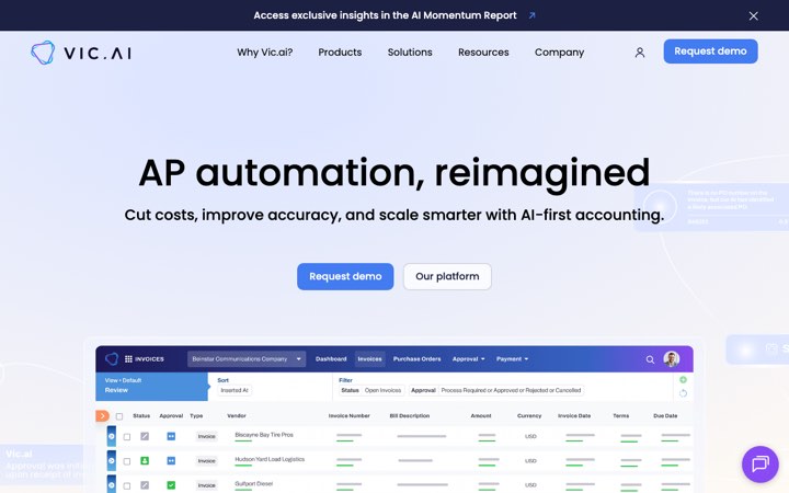 Website van Vic.ai