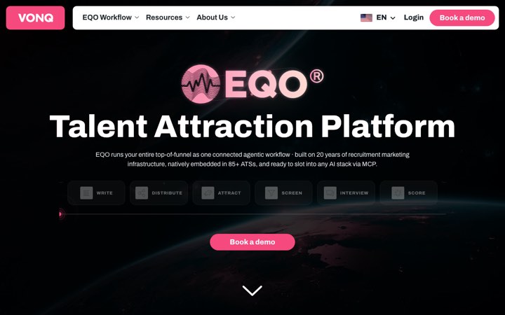 Website van VONQ (EQO)