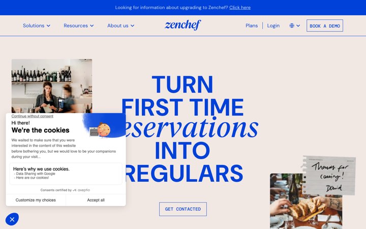 Website van Zenchef